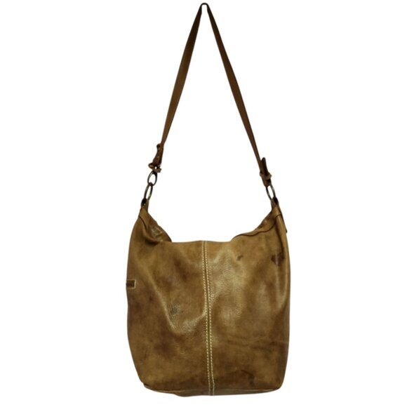 Roots Handbags - Roots Tan Leather Shoulder Bag